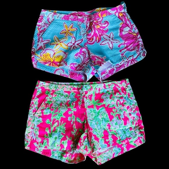 Lilly Pulitzer Pants - Lilly Pulitzer Floral Shorts For Women's Size 0 lot